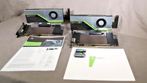 PAIR of Dell NVIDIA Quadro RTX 5000 16GB GDDR6 GPUs & NVLink, Water Cooling - Bild 1 von 19