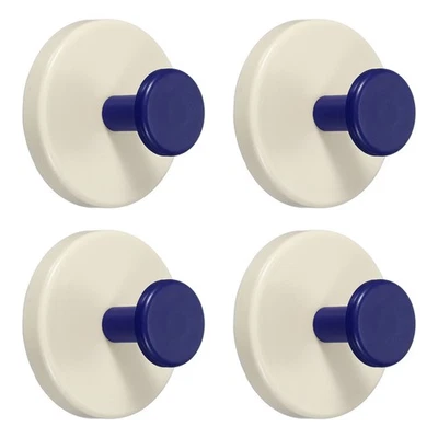 4 peças ganchos de ventosa, ganchos de toalha de 11 libras para banheiro, azul - Imagem 1 de 4