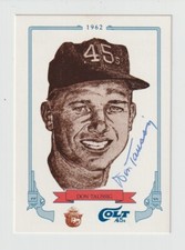 Dan Taussig - Autograph - Houston Colt .45's - Signed Card