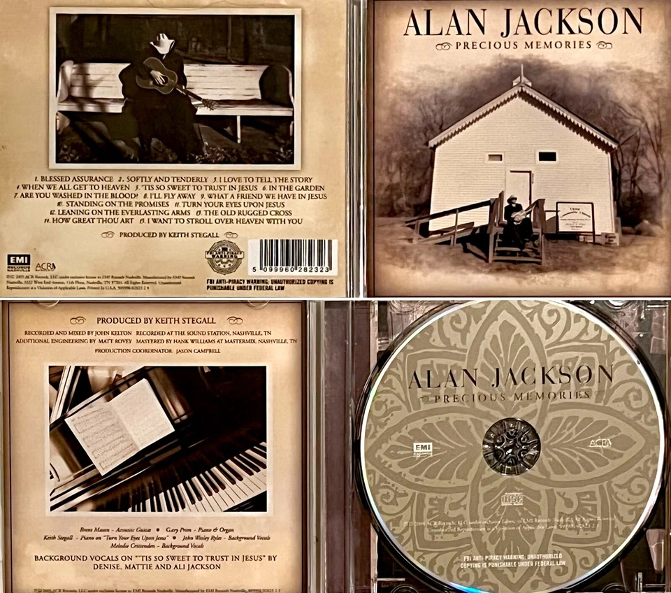 JACKSON ALAN *VG+* "PRECIOUS MEMORIES" 2012 US EMI REISSUE CD - Image 1 of 1