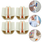  4 Pcs White Abs Toothpaste Squeezer Rotary Tool Tube Roller