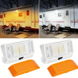 2× LED Kamper Lampy Lampa zewnętrzna 12V 320Lumenów IP65 Przyczepa kempingowa Lampa przedsionek - Zdjęcie 1 z 12