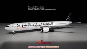 Phoenix 1:400 Air India (AI) B777-300ER VT-ALJ (Star Alliance Livery) - Picture 1 of 12