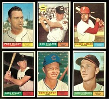 1961 Topps Baseball:  Choose Your Card  (#209 to #329)