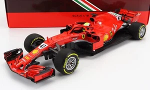 MODELLINO AUTO STATICO FERRARI F1 SF71H TEST FIORANO 2018 MICK SCHUMACHER 1/18 - Foto 1 di 7