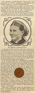 MAUZAC-ET-GRAND-CASTANG (24) MME MEYNILLE ARMAND BLANCHER / PINK PUBLICITE 1908 - Picture 1 of 1