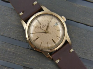 50's vintage watch mens Piaget ref. 11708 automatic Felsa 694 rose gold cap 34mm - Picture 1 of 20