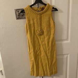 tory burch dress mustard size 4