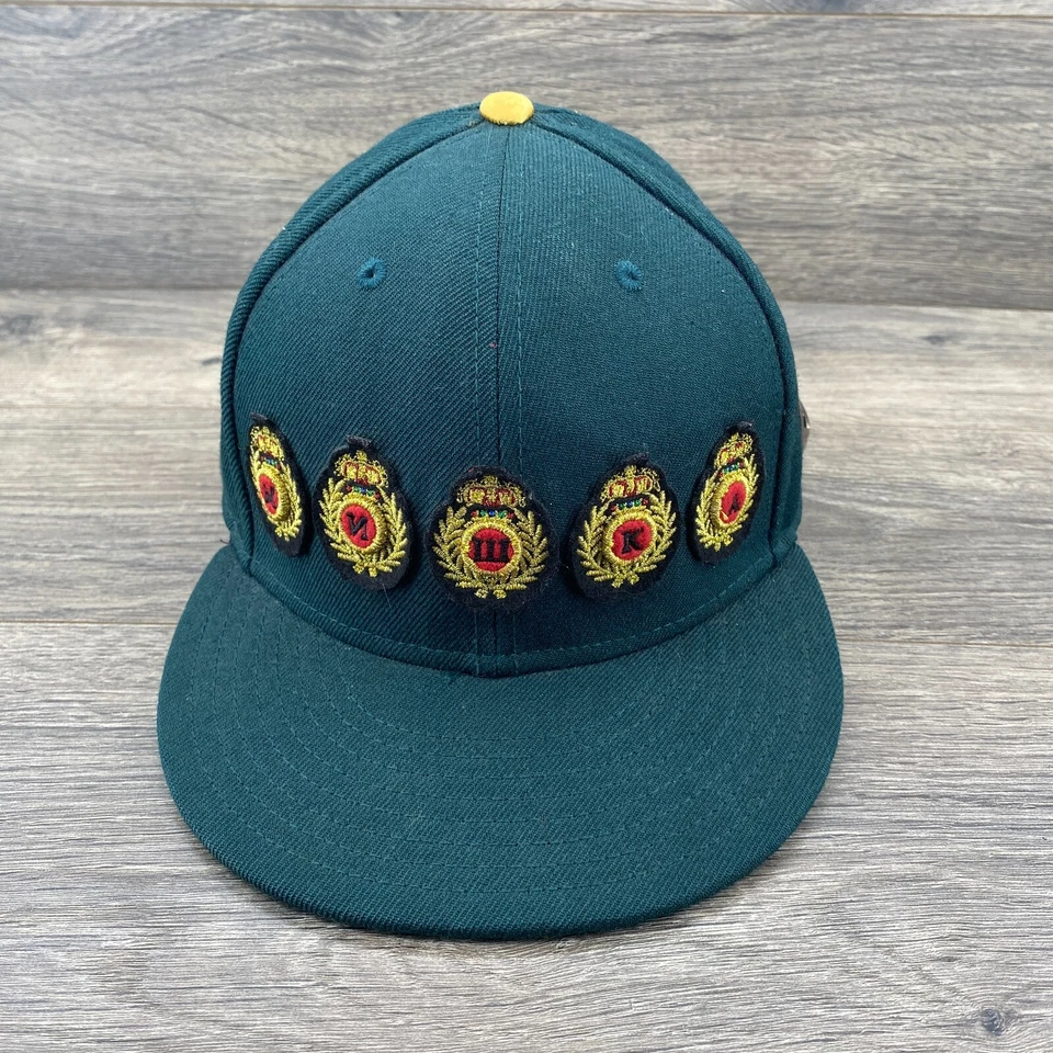 Gorra de béisbol New Era x Mishka Mnwka x NASH Collab 59Fifty talla 7 5/8 verde Foto 1 de 4