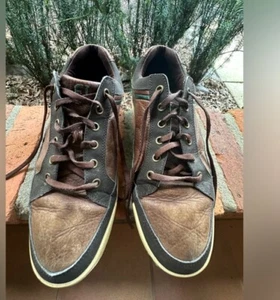 Footjoy FJ Contour Casual Spikeless Brown Leather Golf Shoes 54275 Mens 10.5 - Picture 1 of 3