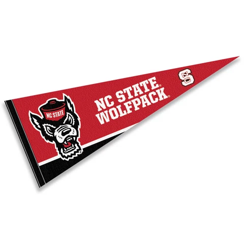 North Carolina State Wolfpack Full Size 12 in X 30 in College NCAA Pennant Cover