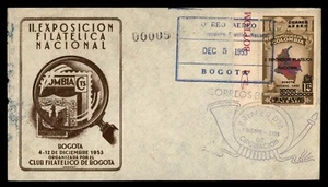 Mayfairstamps Colombia 1953 Philatelic Exposition Bogota First Day Cover aas_479 - Picture 1 of 2