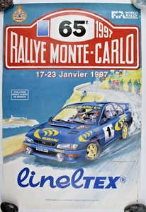 ORIGINAL POSTER 65. RALLYE DE MONTE CARLO 17. - 23. JANUAR 1997 WRC AIP MONACO - Bild 1 von 1