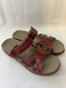 Aravon by New Balance Damen 8B Slipper Komfort Sandalen rot Fußgewölbestütze - Bild 1 von 8