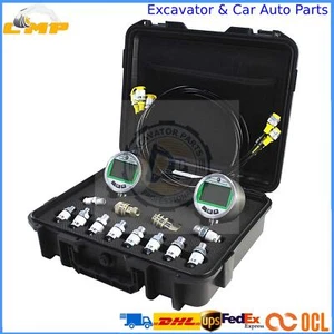 80MPA/12000PSI Digital Pressure Gauge Test Kit w/ 2 Guages 3 Test Hose 12 Fitter - Picture 1 of 9