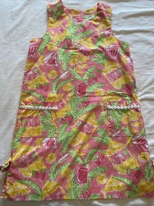 Abito classico a tubino Lilly Pulitzer in ottime condizioni - Juice Bar, ragazze taglia 10, RARO! - Foto 1 di 11