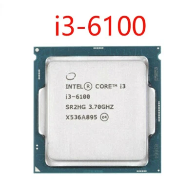 Intel Core i3 6100 I3-6100 3.7GHz 3M Cache Dual Core CPU Processor SR2HG LGA1151 - Image 1 of 2