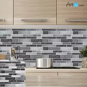 Art3d 10 Stück Schälen und Kleben Küche Backsplash Fliesen selbstklebende Fliese - Bild 1 von 8