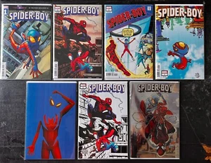 SPIDER-BOY 1 (MARVEL,2023) LOT OF 6 + FOIL VARIANT (7 COPIES TOTAL) NM - Bild 1 von 1