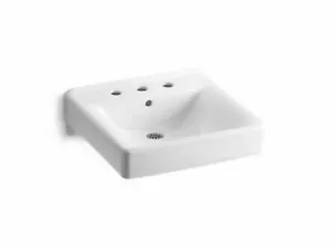 KOHLER Soho Wall-Mount Vitreous China Bathroom Sink with Overflow Drain - Picture 1 of 2