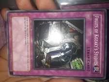 Yugioh Fruits of Kozaky's Studied trap card 1st edition