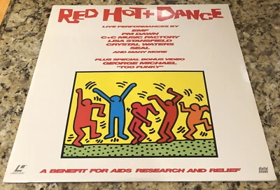 RED HOT + DANCE Laserdisc LD BENEFIT FOR AIDS VERY RARE GEORGE MICHAEL MUSIC - Image 1 of 2