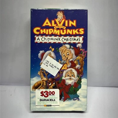 NEW SEALED - 1990s ALVIN AND THE CHIPMUNKS - A CHIPMUNK CHRISTMAS - VHS TAPE - Image 1 of 4