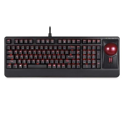 Perixx Periboard-322 Wired Mechanical Trackball Keyboard with 2 Hubs, 2.17 In... - Image 1 of 4
