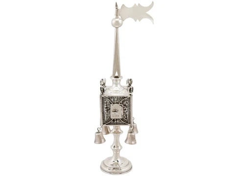 Antique George V Sterling Silver Spice Tower 1921 Cover