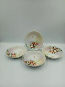 Vintage Nippon Hand Painted Cherry Blossom Bowls - Set of 4 - Picture 1 of 16