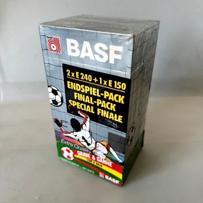 3 Pack BASF E240 E150 VHS Extra Quality Blank Recordable Video Cassette Tape NEW - Image 1 of 4