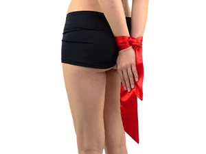 Langer Bondageschal Premium Satin Bondage BDSM Augenbinde Rot Art.Nr. 6571 - Bild 1 von 6
