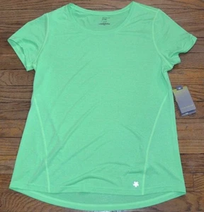 Tek Gear Performance Top Drytek Green Performance Wicking Tee TShirt Reflective - Picture 1 of 3