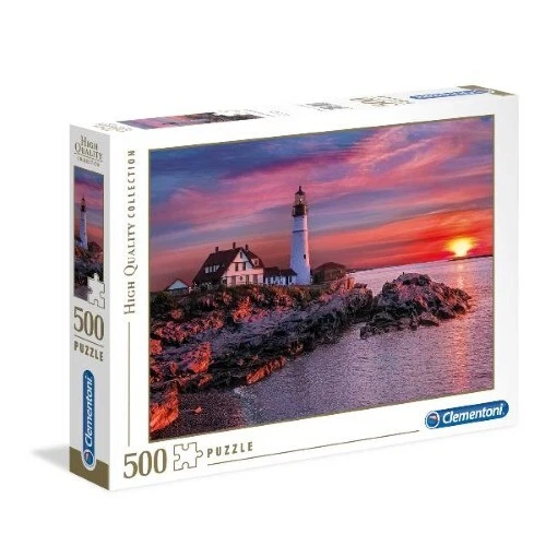 CLEMENTONI PUZZLE 500 PEZZI HIGH QUALITY FARO DI PORTLAND 35049 - Immagine 1 di 1