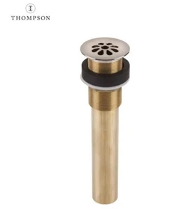Thompson Limited Editions Flower Style Grid Drain in Brushed Nickel NEU - Bild 1 von 6