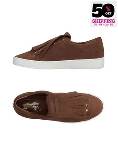 PVP €150 MICHAEL MICHAEL KORS Zapatillas de Cuero US6 UK3 EU36 Flecos Logo Planas - Imagen 1 de 12