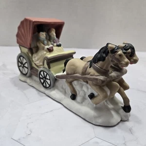 1997 Dickens Collectables Hand Painted Porcelain Carriage 355-0084 - Picture 1 of 7