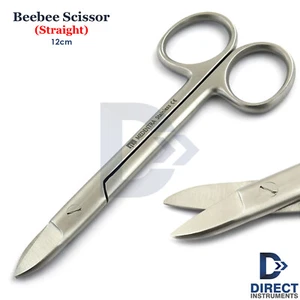 Dental Beebee Scissor Straight 12cm Crown & Collar Trimming Wire Cutting Tissue - Picture 1 of 5