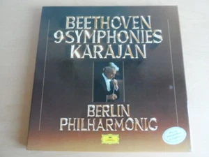 Beethoven-9 Symphonies-Karajan BPO-UK DGG 8er Lp Box-Sintow, Baltsa, Schreier - Bild 1 von 8