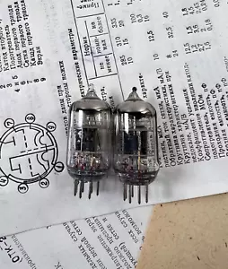 New Matched Pair Voskhod 6J1P-EV / 6ZH1P-EV | Voskhod Little Dot Amplitrex - Picture 1 of 3