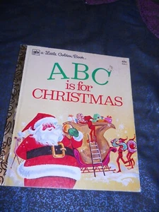 * Collectible BOOK ~ABC is for Christmas (A Little Golden Book) Hardcover – 1979 - Picture 1 of 2