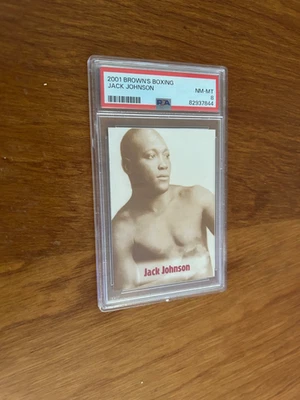 RARE 2001 JACK JOHNSON Brown's  Boxing Card PSA 8 - Image 1 of 2