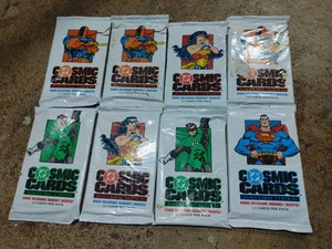 DC Comics Cosmic Cards Inaugural Edition 8 Packs Sealed - Picture 1 of 2