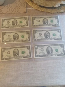 Fancy Serial Number 000 Bills, $2 Bills, Uncirculated. Mint Condition. - Picture 1 of 11