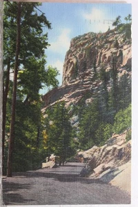 Colorado Springs CO South Cheyenne Canon Point Lookout Postcard Old Vintage Card - Picture 1 of 2