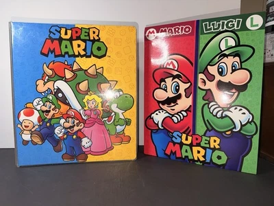 "Super Mario 1"" Carpeta y 3 Anillos - Suministros Escolares Nintendo ENVÍO RÁPIDO" Foto 1 de 4