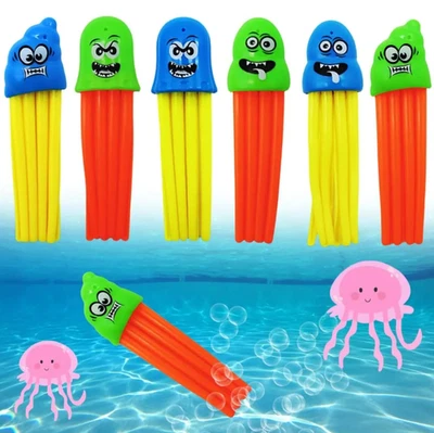 6pcs Jellyfish Dive Toys – Cute Expression Pool & Bath Toys for All Ages - NEW - Image 1 of 4