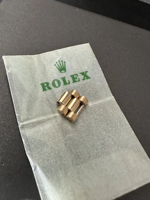New Old Stock ROLEX Ladies President Link 18K Yellow Gold 10mm - Image 1 of 3