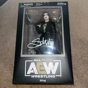 Signed AEW Sting Diamond Select Statue WWE WCW Autographed JSA - Picture 1 of 6