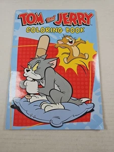 Warner Bros Entertainment Tom and Jerry Coloring Book Unused Bent Cover Corner - Picture 1 of 8